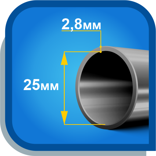 Труба ВГП 25x2.8